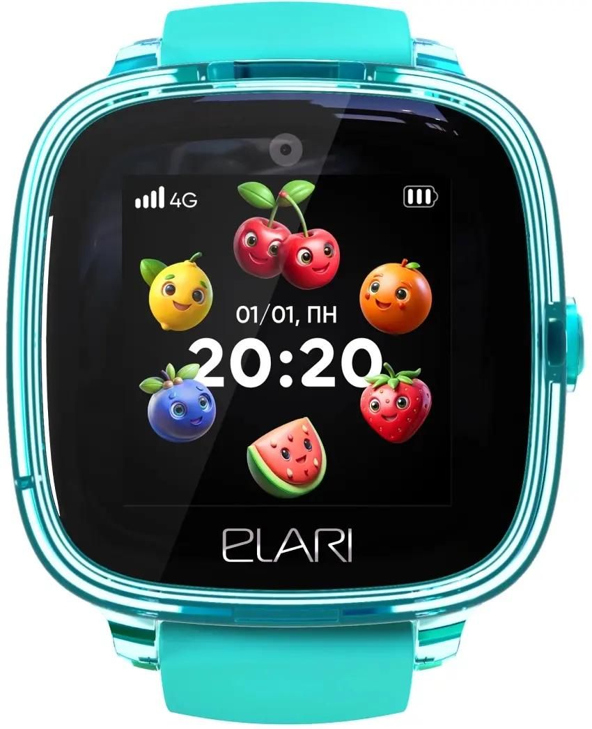 Смарт-часы ELARI KidPhone Fresh 4G,  1.4",  зеленый/зеленый [kp-4g-f-gr]